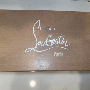 Christian Louboutin Tan Box with White Logo